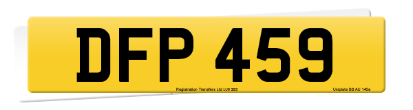 Registration number DFP 459